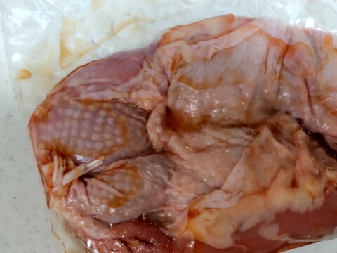 鶏もも肉をのプルコギのたれで冷凍保存☆